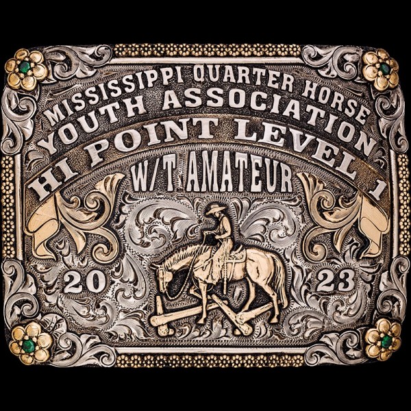 The Shawnee Custom Belt Buckle celebrates western with our signature berry edge and plenty of space for your customized lettering. Get it today!